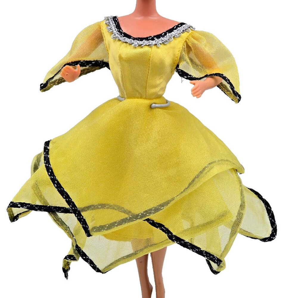 Vintage Barbie Doll Marie Osmond Superstar Starlight Night Yellow Dress 1977 982